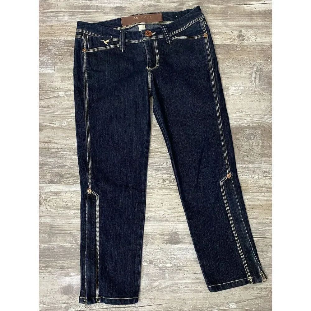 Grane Jeans Cropped Zippered Leg Women’s Jr Sz 7